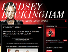 Tablet Screenshot of lindseybuckingham.com